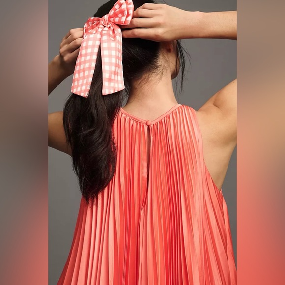 ❤️ ANTHROPOLOGIE | Gingham pattern hair bow with hidden clip - Picture 6 of 6